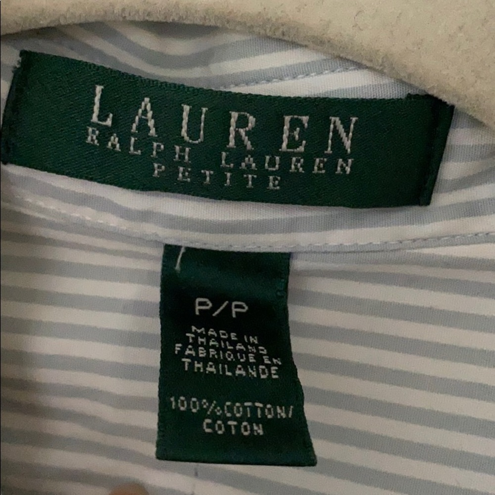 Blue Ruffle Ralph Lauren Button Down - Picture 3 of 6